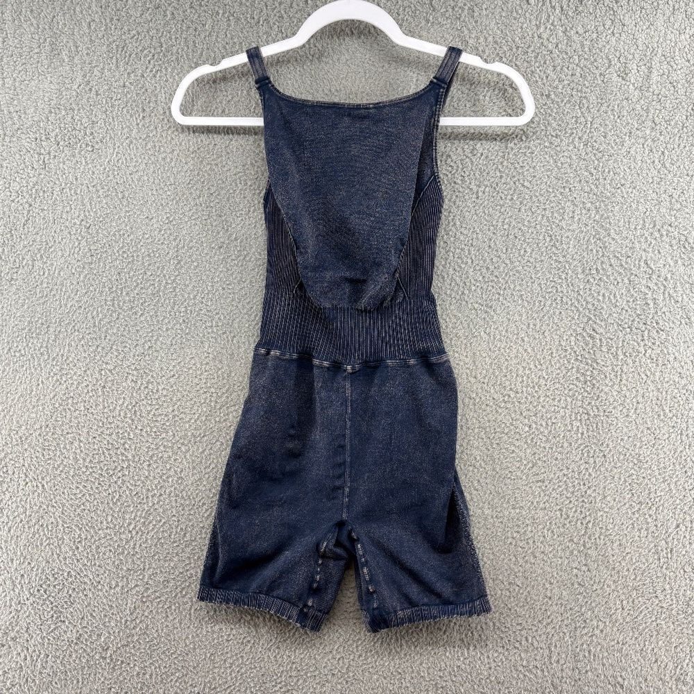 Free People Movement Good Karma Runsie In Deep Charcoal Gray Black Size XS/S